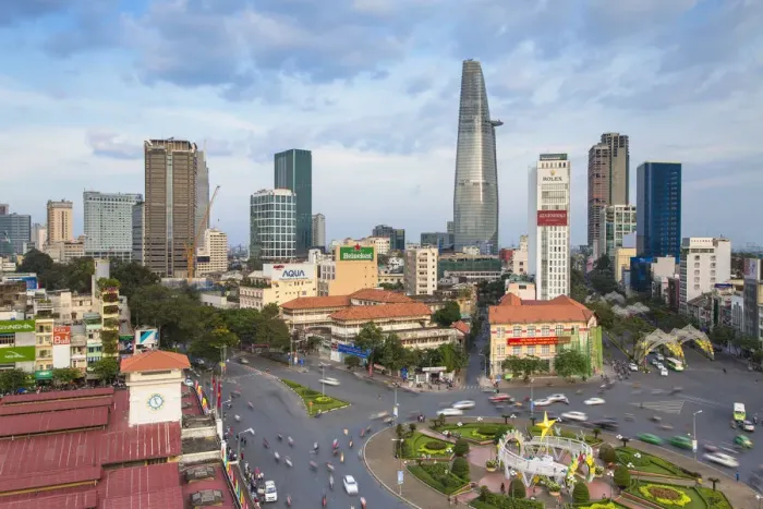 Framed Print : View of Ho Chi Minh City, Vietnam Framed Print : View of Ho Chi Minh City, Vietnam