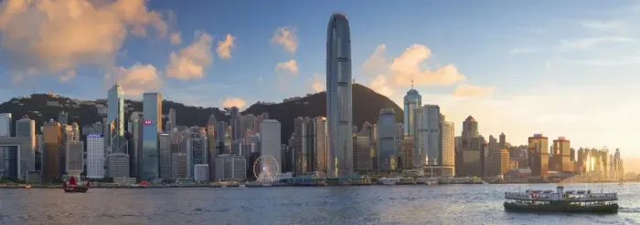 Framed Print : View of Hong Kong Island skyline, Hong Kong, China Framed Print : View of Hong Kong Island skyline, Hong Kong, China