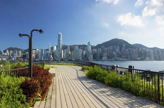 Framed Print : View of Hong Kong Island skyline from M+ Museum rooftop, West Kowloon Cultural District, Kowloon, Hong Kong Framed Print : View of Hong Kong Island skyline from M+ Museum rooftop, West Kowloon Cultural District, Kowloon, Hong Kong