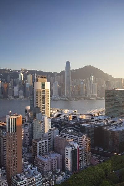 View of Hong Kong Island and Tsim Sha Tsui skylines, Hong Kong