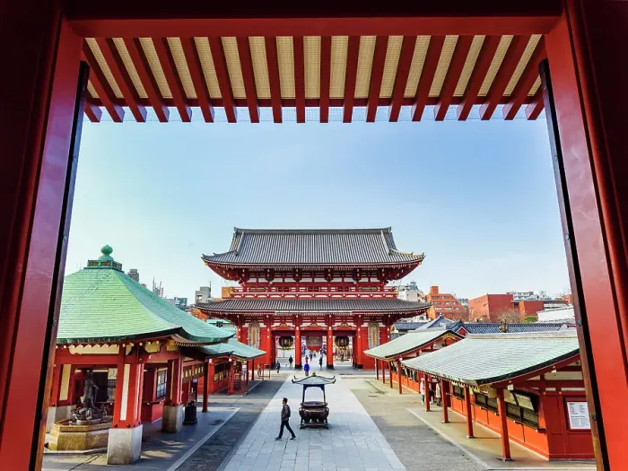 Framed Print : View to inner Gate from Senso Ji Temple, Asakusa, Tokyo, Kanto, Japan Framed Print : View to inner Gate from Senso Ji Temple, Asakusa, Tokyo, Kanto, Japan