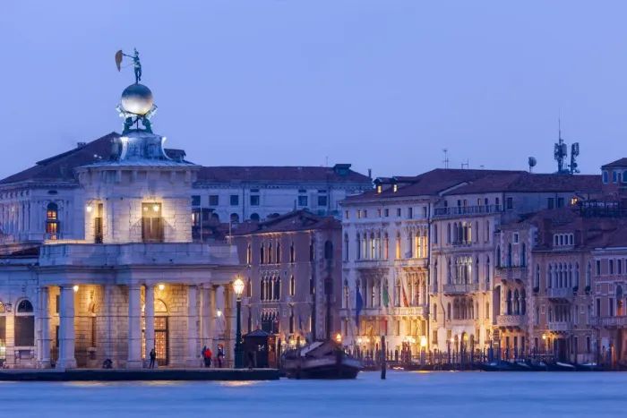Framed Print : View from Isola di San Giogio Maggiore on Dogana da Mar; Venice, Veneto; Italy Framed Print : View from Isola di San Giogio Maggiore on Dogana da Mar; Venice, Veneto; Italy