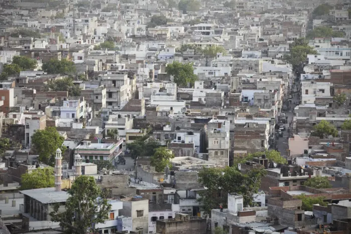 Framed Print : View of Jaipur, Rajasthan, India