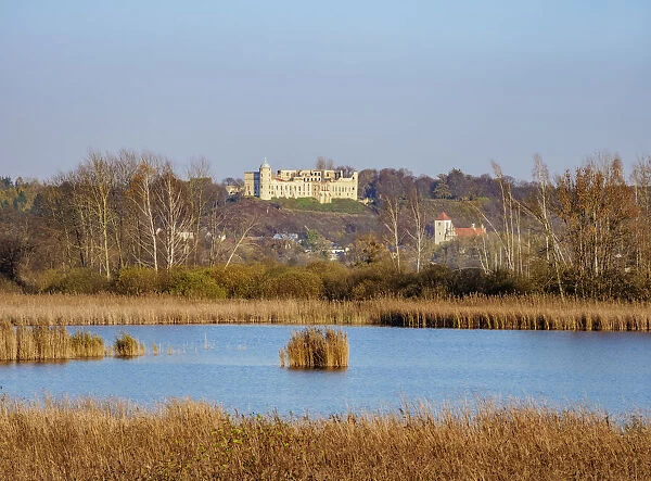 View towards the Janowiec Castle, Lublin Voivodeship, Poland