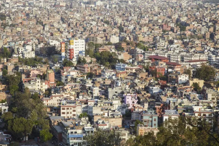 Framed Print : View of Kathmandu, Nepal Framed Print : View of Kathmandu, Nepal