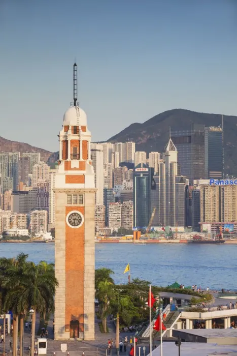 Framed Print : View of Former KCR clocktower and promenade, Tsim Sha Tsui, Kowloon, Hong Kong Framed Print : View of Former KCR clocktower and promenade, Tsim Sha Tsui, Kowloon, Hong Kong