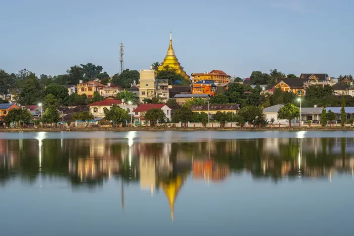 Framed Print : View of Kengtung (also spelled Kyaingtong, Chiang Tung, Cheingtung Framed Print : View of Kengtung (also spelled Kyaingtong, Chiang Tung, Cheingtung