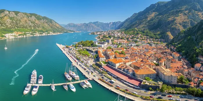 Framed Print : View over Kotor, Kotor Bay, Montenegro Framed Print : View over Kotor, Kotor Bay, Montenegro