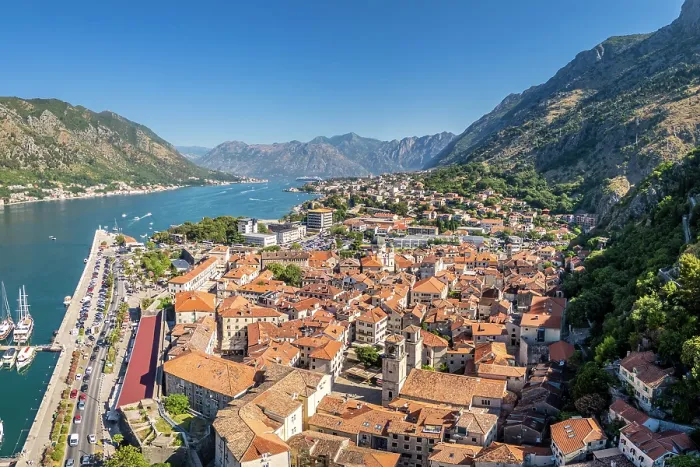 Framed Print : View over Kotor, Kotor Bay, Montenegro Framed Print : View over Kotor, Kotor Bay, Montenegro