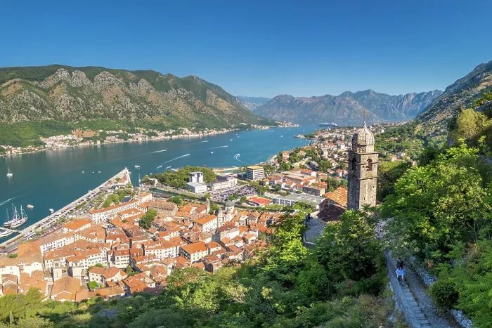 Framed Print : View over Kotor, Kotor Bay, Montenegro Framed Print : View over Kotor, Kotor Bay, Montenegro