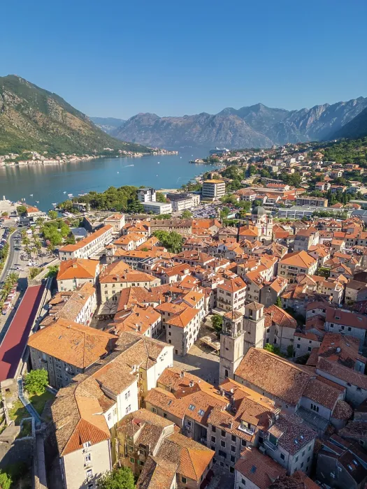 Framed Print : View over Kotor, Kotor Bay, Montenegro Framed Print : View over Kotor, Kotor Bay, Montenegro