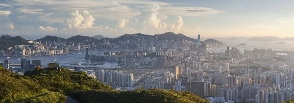 View of Kowloon and Hong Kong Island from Tates Cairn, Kowloon, Hong Kong