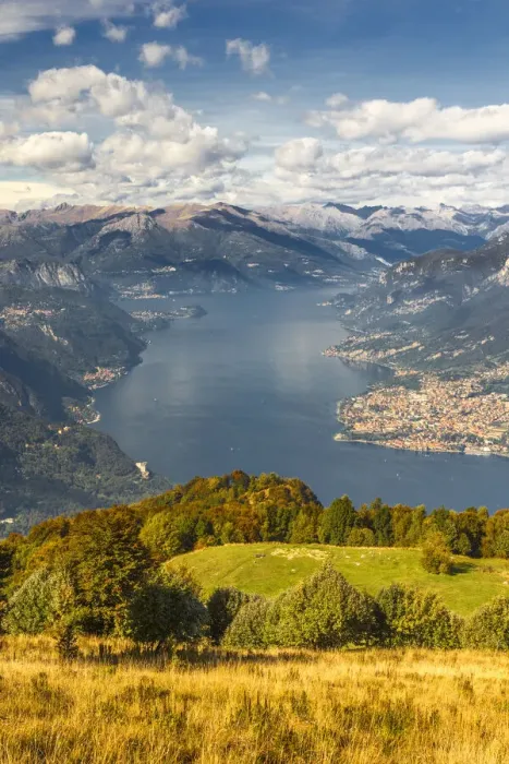 Framed Print : A view of lake Como (ramo di Lecco) from Sev refuge, Corni di Canzo mountains, Valbrona Framed Print : A view of lake Como (ramo di Lecco) from Sev refuge, Corni di Canzo mountains, Valbrona