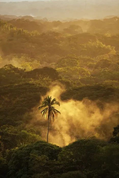 Framed Print : View of landscape near Granada at sunset, Maseta Central, Nicaragua