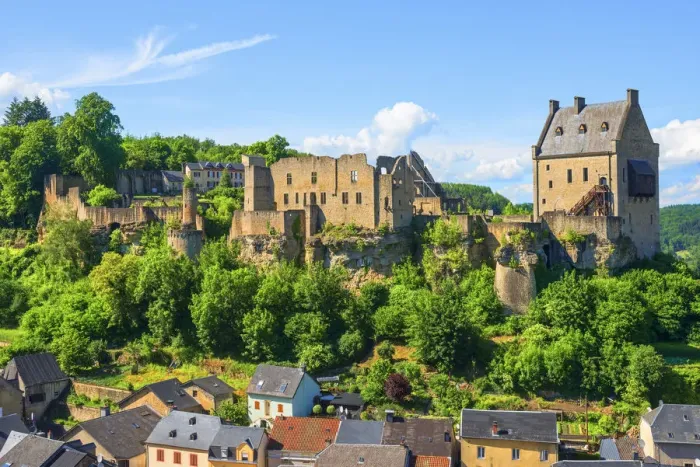 Framed Print : View at Larochette castle, Kanton Mersch, Luxembourg Framed Print : View at Larochette castle, Kanton Mersch, Luxembourg