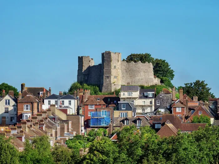 Framed Print : View towards Lewes Castle, Lewes, East Sussex, England, United Kingdom Framed Print : View towards Lewes Castle, Lewes, East Sussex, England, United Kingdom