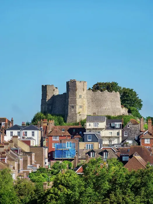 Framed Print : View towards Lewes Castle, Lewes, East Sussex, England, United Kingdom Framed Print : View towards Lewes Castle, Lewes, East Sussex, England, United Kingdom