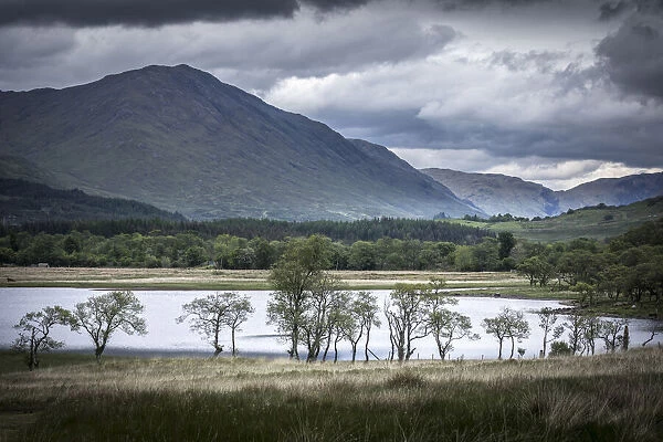 View of Loch Awe at Kilchurn Castle, Aryll and Bute, Scotland, Great Britain