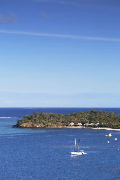 View of Mana Island, Mamanuca Islands, Fiji