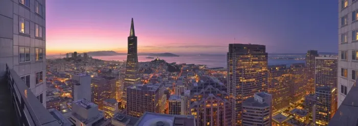 Framed Print : View from the Mandarin Oriental Hotel, San Francisco, California, USA Framed Print : View from the Mandarin Oriental Hotel, San Francisco, California, USA