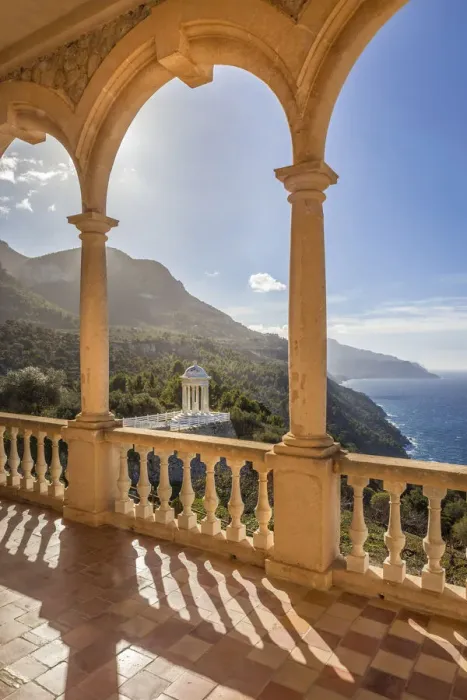 Framed Print : View from the mansion Son Marroig at Deia on the coast, Mallorca, Spain Framed Print : View from the mansion Son Marroig at Deia on the coast, Mallorca, Spain