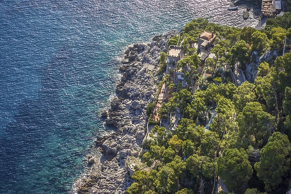 View of Marina Piccola, Capri, Gulf of Naples, Campania, Italy