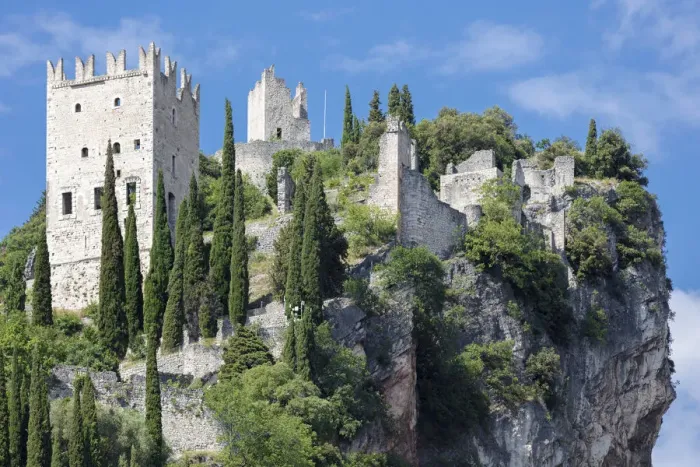 Framed Print : A view of the medieval castle of Arco, province of Trento, Italy, Europe Framed Print : A view of the medieval castle of Arco, province of Trento, Italy, Europe