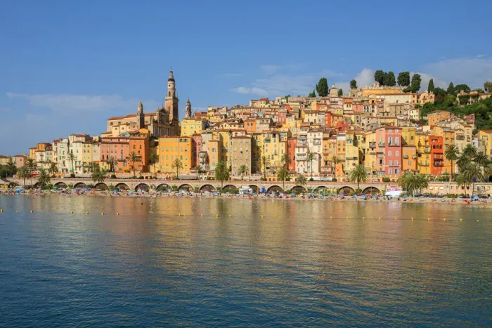 Framed Print : View at Menton, Provence-Alpes-Cote d'Azur, France Framed Print : View at Menton, Provence-Alpes-Cote d'Azur, France