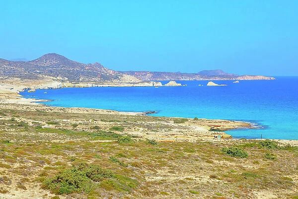 View of Milos Northern coast, Milos Island, Cyclades Islands, Greece