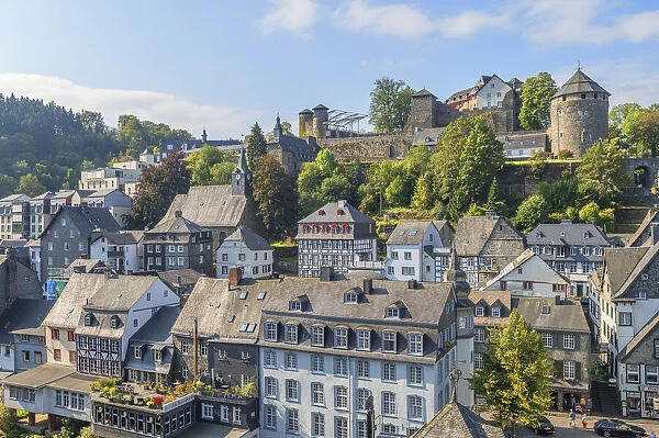 View at Monschau, Eifel, North Rhine Westphalia, Germany
