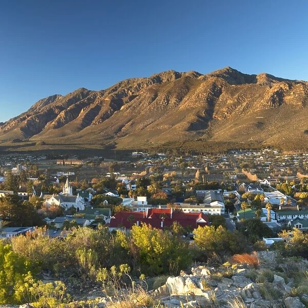 View of Montagu at sunrise, Western Cape, South Africa