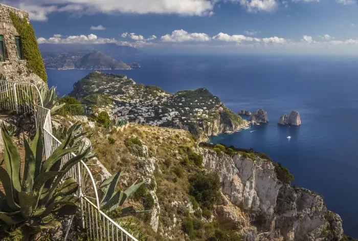 Framed Print : View from Monte Solaro, Anacapri, Capri, Gulf of Naples, Campania, Italy Framed Print : View from Monte Solaro, Anacapri, Capri, Gulf of Naples, Campania, Italy