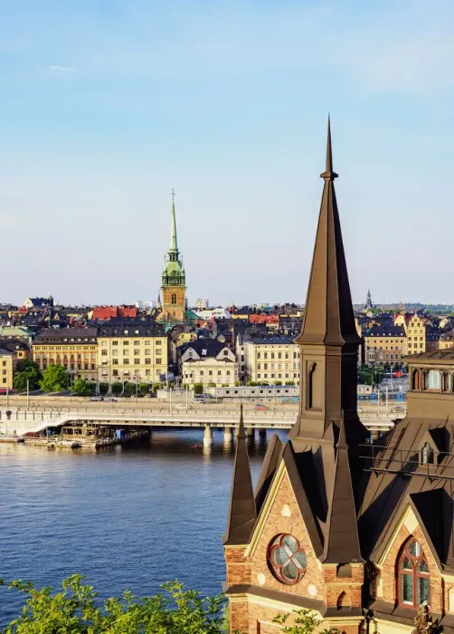 Framed Print : View from Monteliusvagen towards Gamla Stan, Stockholm, Stockholm County, Sweden Framed Print : View from Monteliusvagen towards Gamla Stan, Stockholm, Stockholm County, Sweden