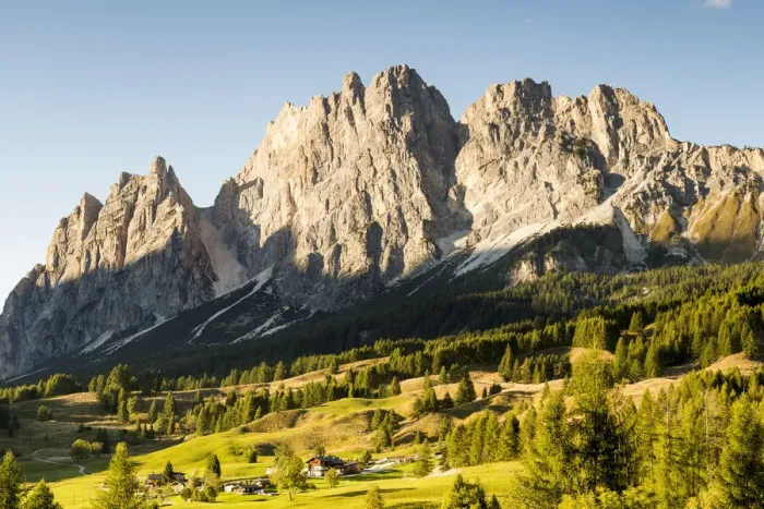 Framed Print : View of mount Pomagagnon at sunset, Cortina d Ampezzo, Belluno district, Veneto Framed Print : View of mount Pomagagnon at sunset, Cortina d Ampezzo, Belluno district, Veneto