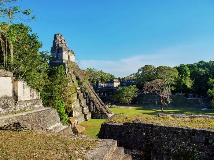 Framed Print : View over the North Acropolis towards Temple I or Temple of the Great Jaguar, Tikal, Peten Department, Guatemala Framed Print : View over the North Acropolis towards Temple I or Temple of the Great Jaguar, Tikal, Peten Department, Guatemala