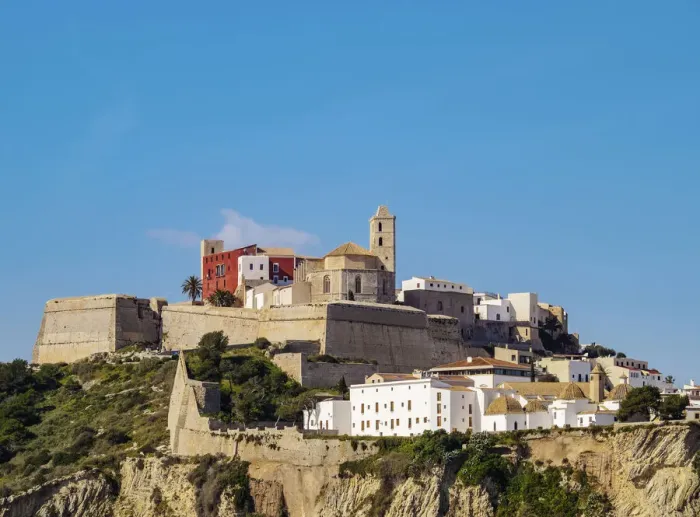 Framed Print : View of the old town and the cathedral, Dalt Vila of Eivissa, Ibiza, Balearic Islands Framed Print : View of the old town and the cathedral, Dalt Vila of Eivissa, Ibiza, Balearic Islands