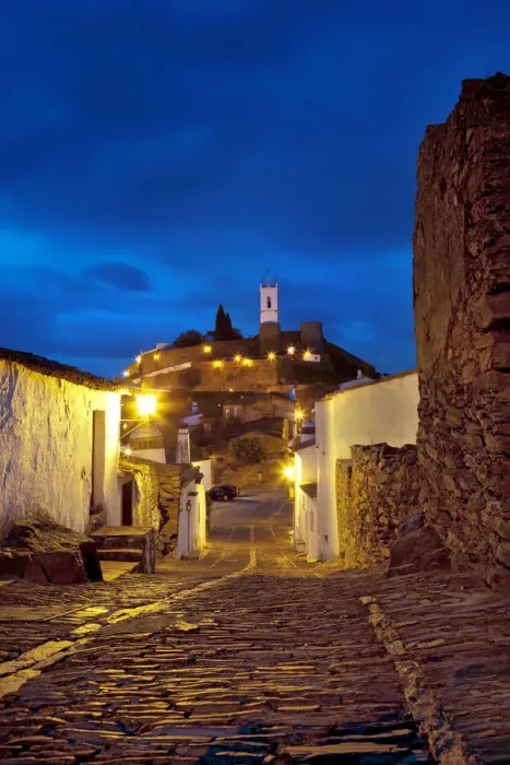 Framed Print : View to old town at sunset, Monsaraz, Alentejo, Portugal Framed Print : View to old town at sunset, Monsaraz, Alentejo, Portugal