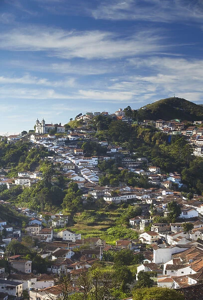 View of Ouro Preto (UNESCO World Heritage Site), Minas Gerais, Brazil