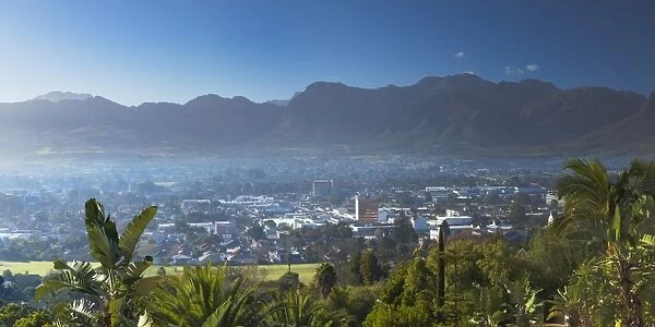 View over Paarl, Western Cape, South Africa