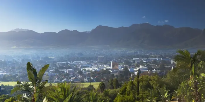 Framed Print : View over Paarl, Western Cape, South Africa Framed Print : View over Paarl, Western Cape, South Africa