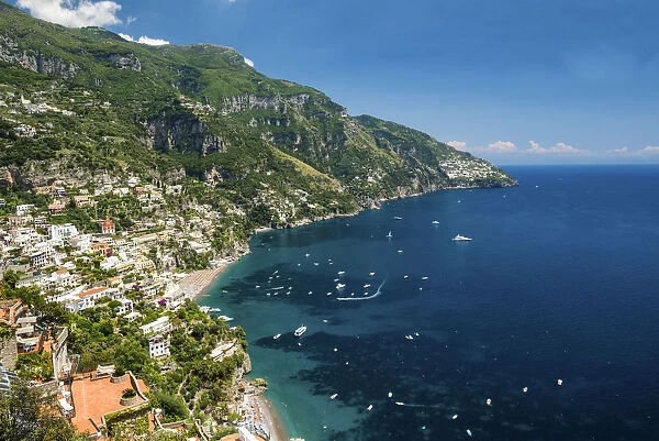 View over Positano, Amalfi Coast, Italy
