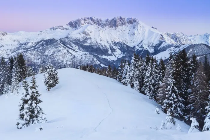 Framed Print : View of the Presolana during a winter sunrise from Monte Pora, Val Seriana, Bergamo Framed Print : View of the Presolana during a winter sunrise from Monte Pora, Val Seriana, Bergamo