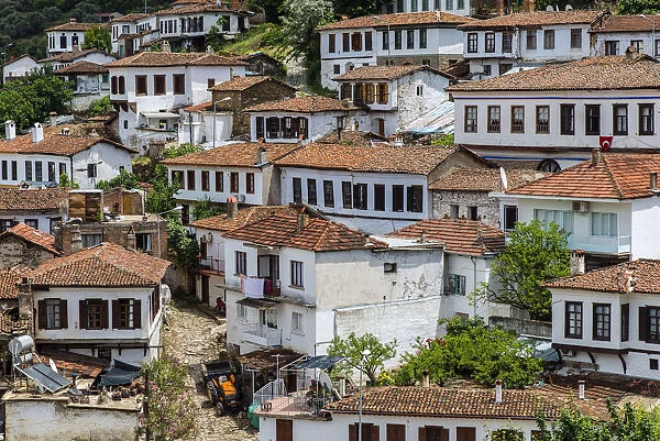Top view of the pretty mountain village of Sirince, Turkey