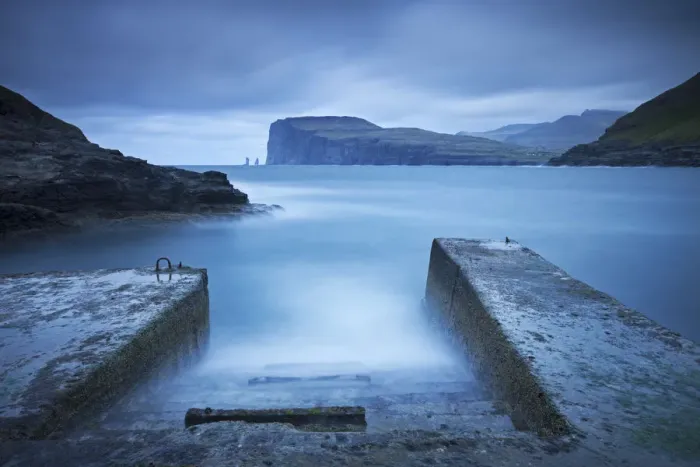 Framed Print : View towards Risin og Kellingin from Tjornuvik, Isle of Streymoy, Faroe Islands. Spring Framed Print : View towards Risin og Kellingin from Tjornuvik, Isle of Streymoy, Faroe Islands. Spring