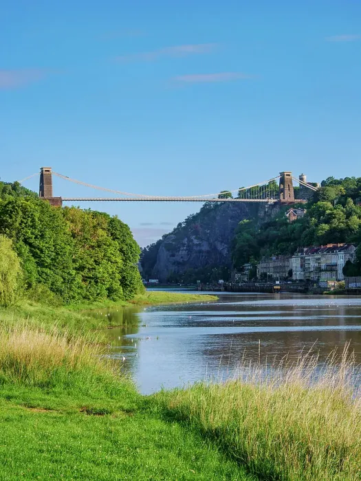 Framed Print : View over River Avon towards Clifton Suspension Bridge, Bristol, England, United Kingdom Framed Print : View over River Avon towards Clifton Suspension Bridge, Bristol, England, United Kingdom