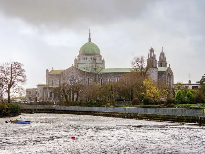 Framed Print : View over the River Corrib towards Galway Cathedral, Galway, County Galway, Ireland Framed Print : View over the River Corrib towards Galway Cathedral, Galway, County Galway, Ireland