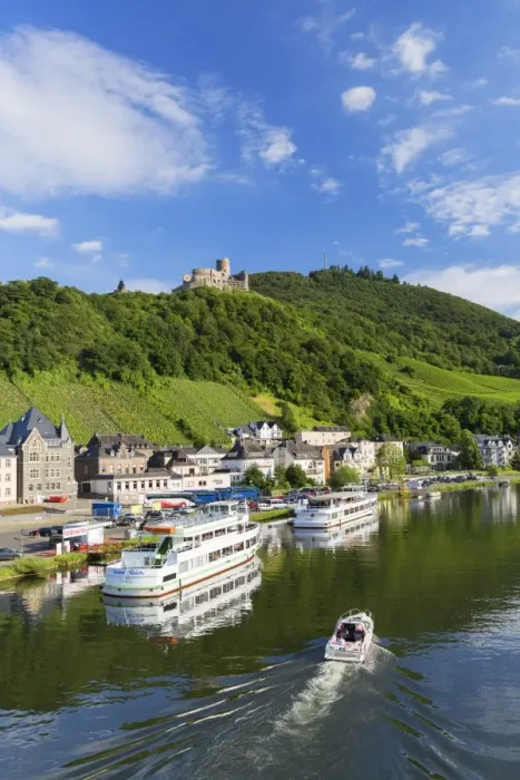 Framed Print : View of River Moselle and Burg Landshut, Bernkastel-Kues, Rhineland-Palatinate, Germany Framed Print : View of River Moselle and Burg Landshut, Bernkastel-Kues, Rhineland-Palatinate, Germany