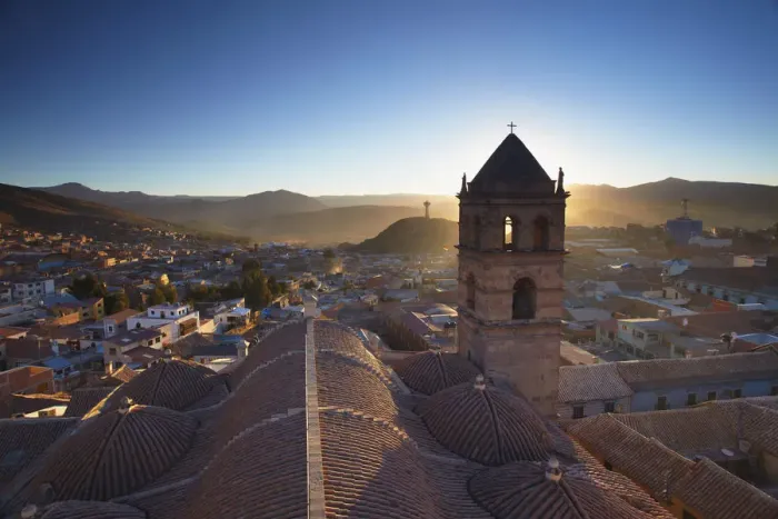 Framed Print : View from rooftop of Convento de San Francisco, Potosi (UNESCO World Heritage Site) Framed Print : View from rooftop of Convento de San Francisco, Potosi (UNESCO World Heritage Site)