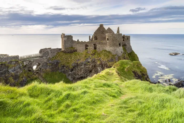 Framed Print : View of the ruins of the Dunluce Castle. Bushmills, County Antrim, Ulster region Framed Print : View of the ruins of the Dunluce Castle. Bushmills, County Antrim, Ulster region