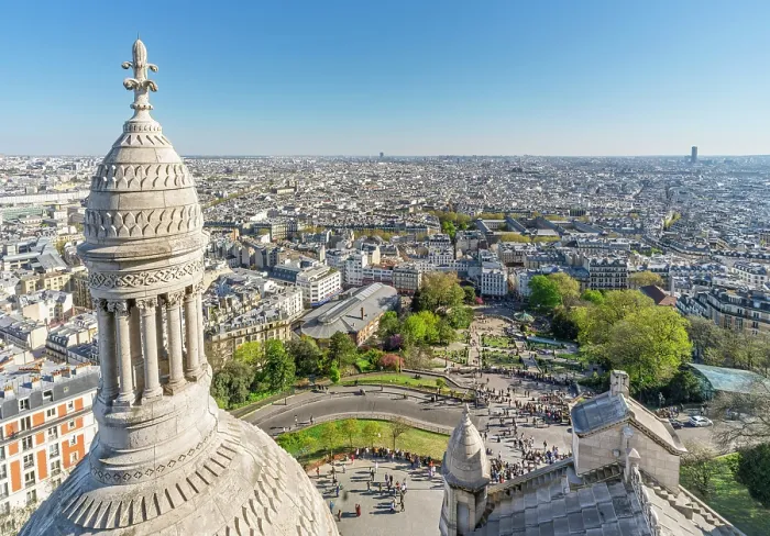 Framed Print : View from Sacre Coeur, Montmartre, Paris, France Framed Print : View from Sacre Coeur, Montmartre, Paris, France